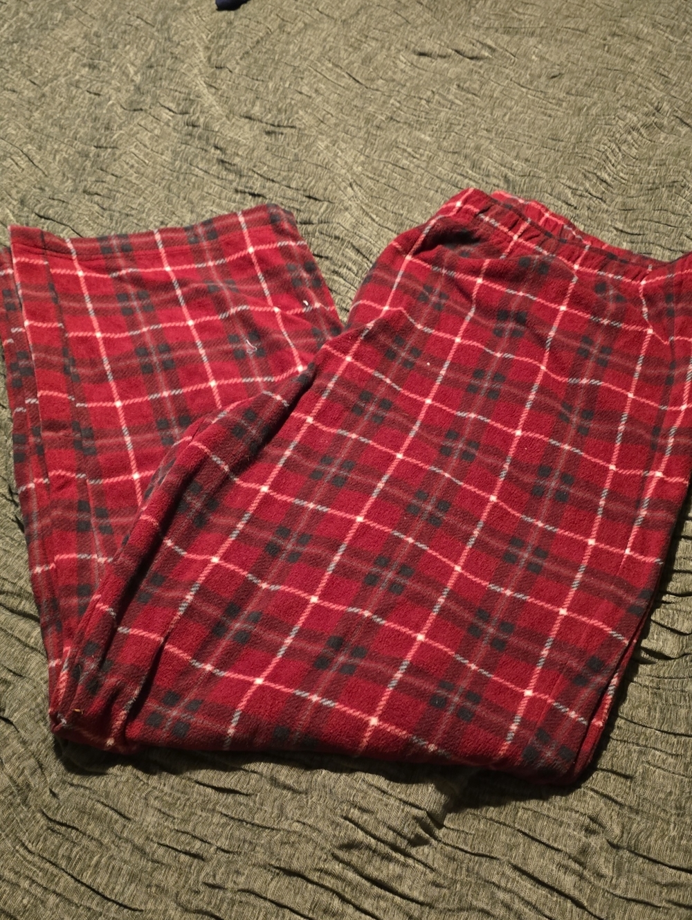 Wide Leg Red Plaid Lounge Pants - XL like New Super Soft & Comfy